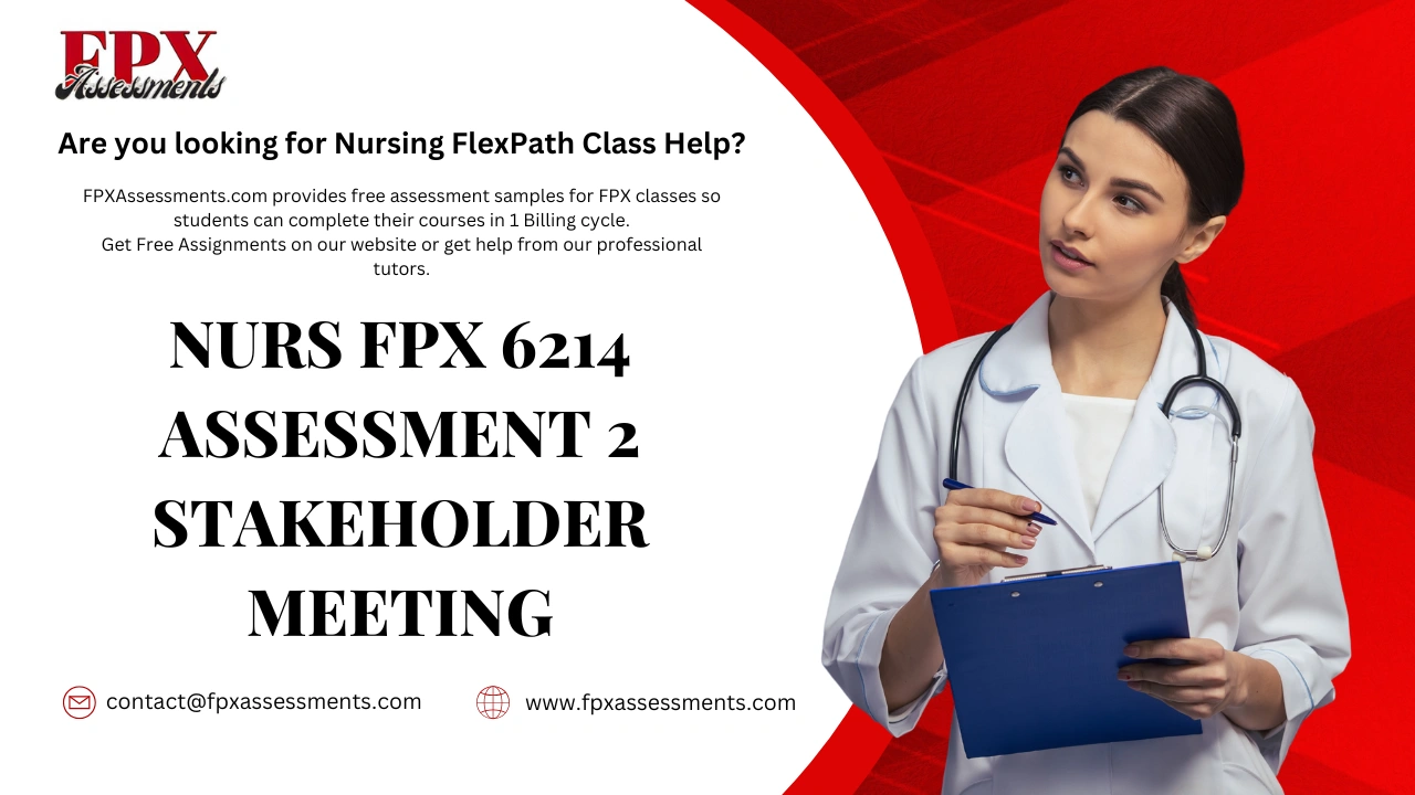 NURS FPX 6214 Assessment 2 Stakeholder Meeting