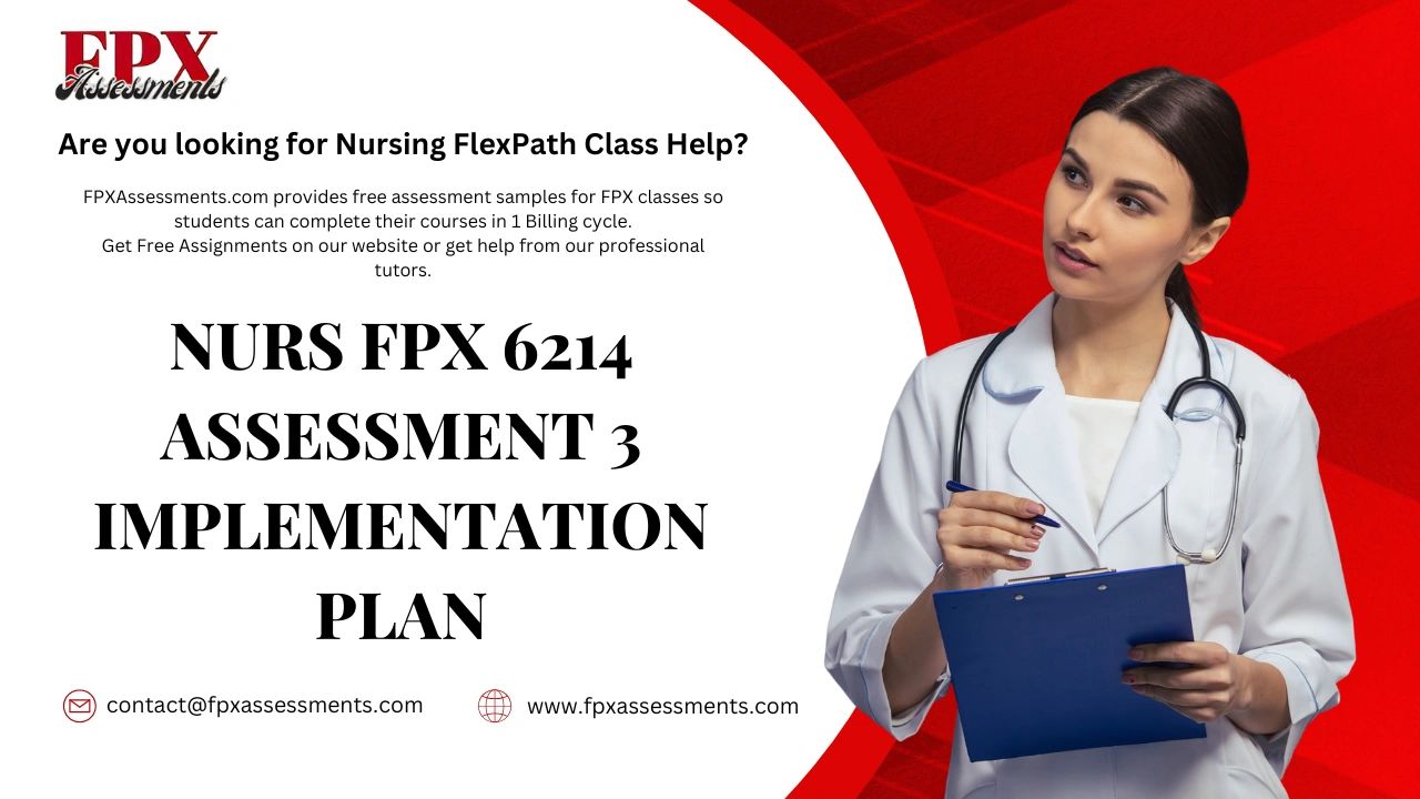 NURS FPX 6214 Assessment 3 Implementation Plan