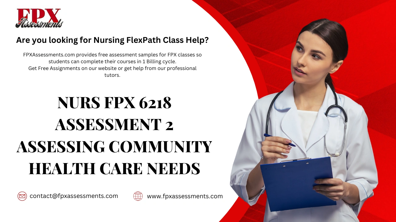 NURS FPX 6218 Assessment 2 Assessing Community Health Care Needs