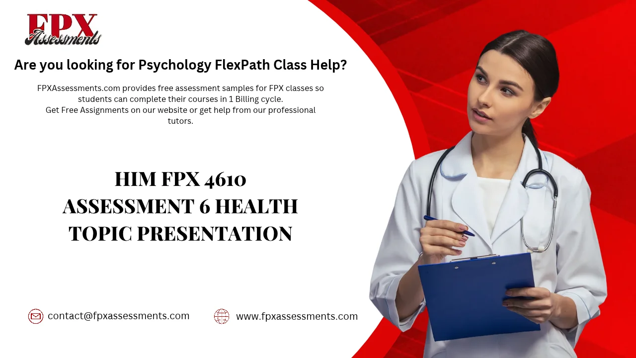 HIM FPX 4610 Assessment 6 Health Topic Presentation