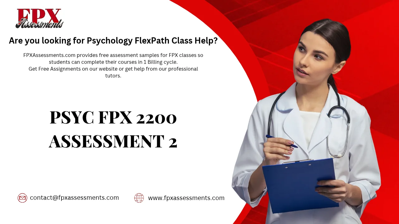 PSYC FPX 2200 Assessment 2