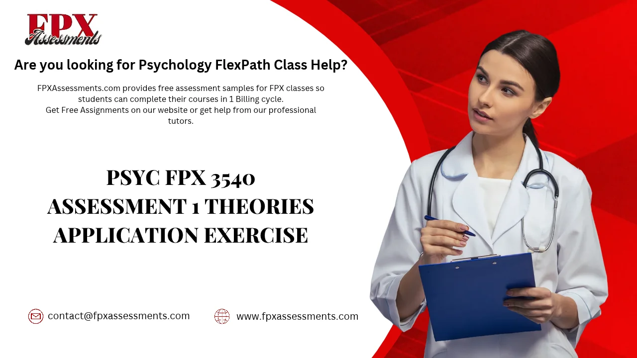 PSYC FPX 3540 Assessment 1 Theories Application Exercise