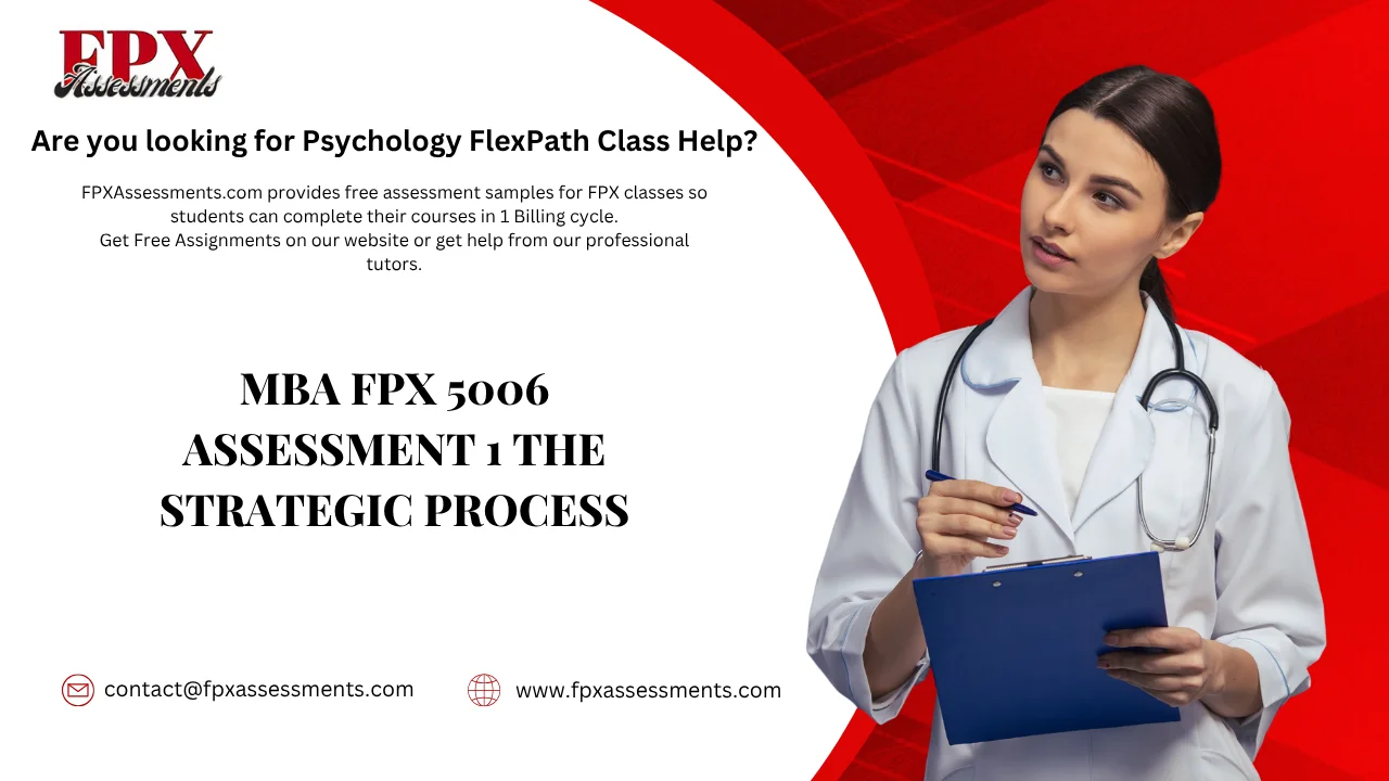 MBA FPX 5006 Assessment 1 The Strategic Process