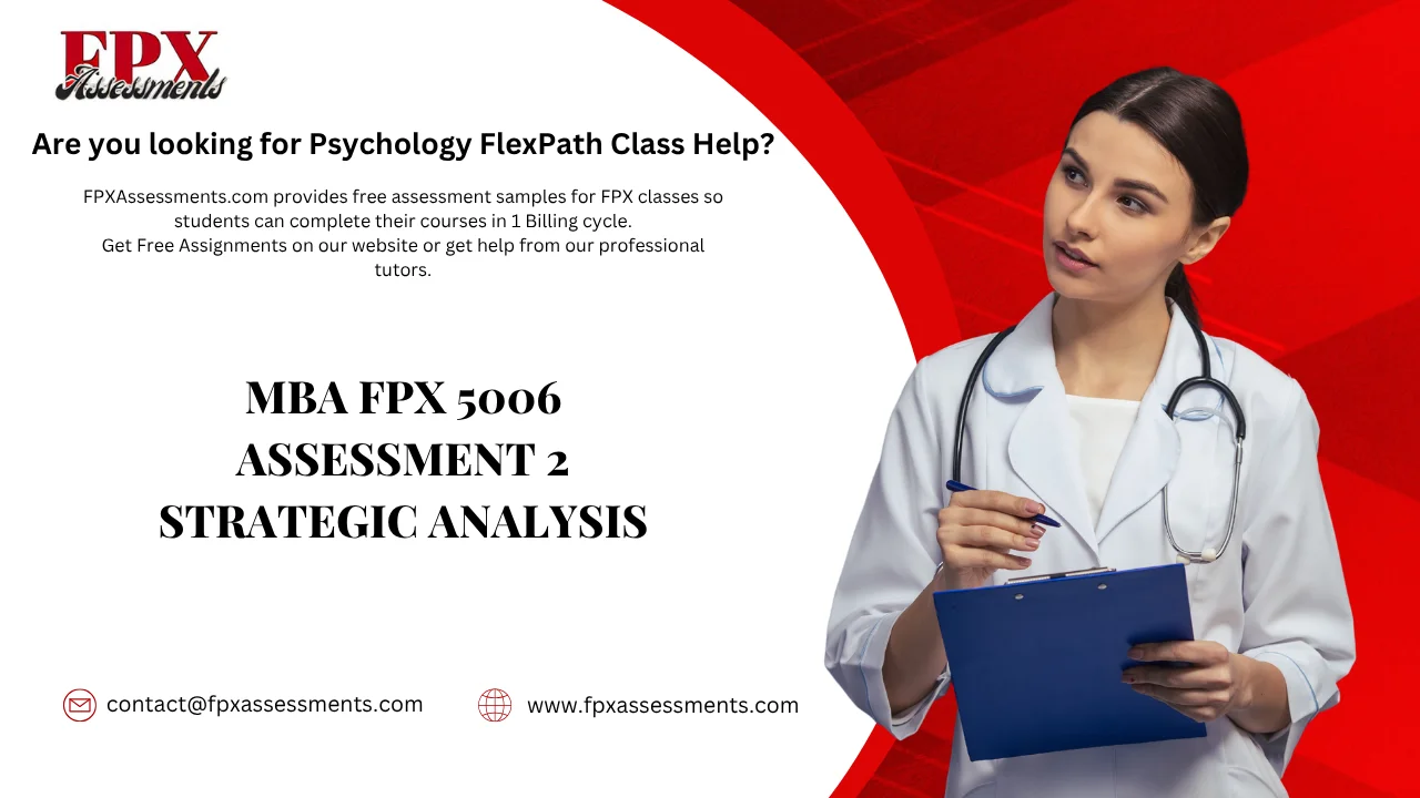 MBA FPX 5006 Assessment 2 Strategic Analysis