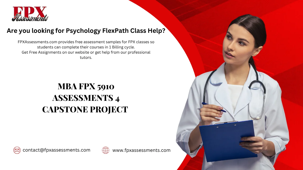 MBA FPX 5910 Assessments 4 Capstone Project
