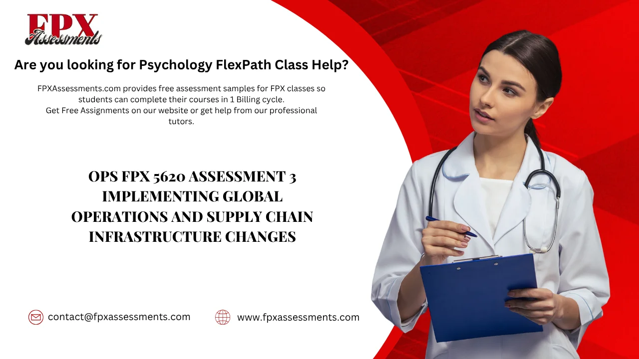 OPS FPX 5620 Assessment 3 Implementing Global Operations and Supply Chain Infrastructure Changes